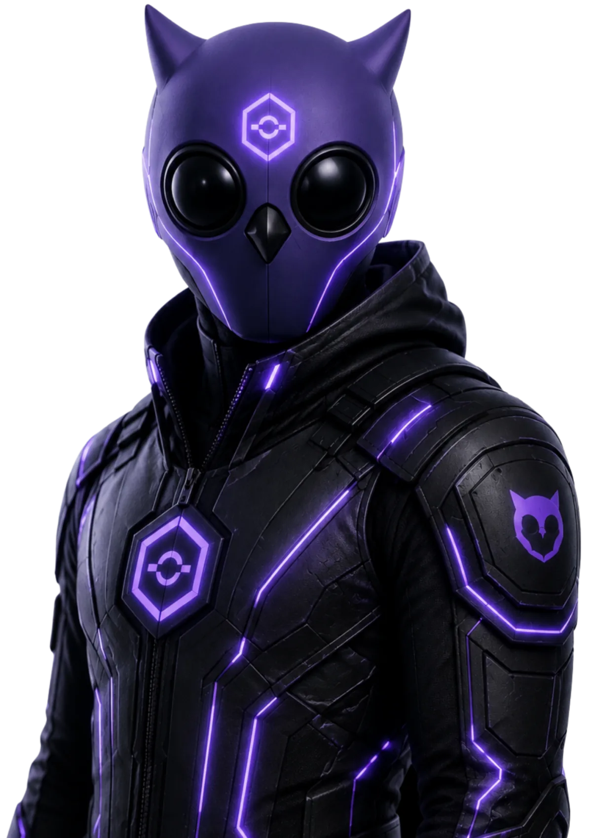 Florian Hammerschmid als Purple-AI-Labs-Owl